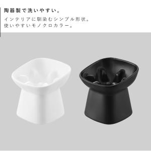 早食い防止陶器ペットフードボウル ヌークス 斜...の詳細画像2