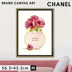 アートパネル ブランド シャネル CHANEL Mサイズ オマージュ キャンバスアート フレーム付き パロディアート ブランドポスター ゴールド パフューム ポピー クリ｜ココチのくらし雑貨店