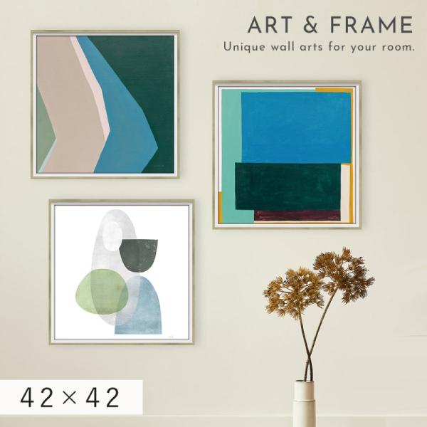 アートパネル 抽象 42×42cm アート ポスター 抽象画 モダン 北欧 現代 アート 絵画 イン...