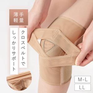 膝サポーター ダブルベルト シリコン内蔵 スポーツ用 固定 関節 保護