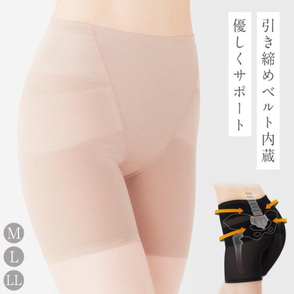 ショーツ パンツ ガードル レディース 薄型 ぽっこりお腹 引き締め 深履き 股上深め おへそまで ...