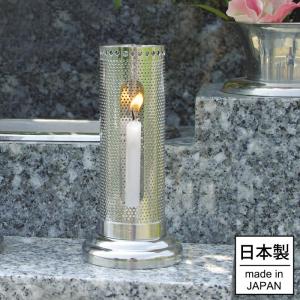 ろうそく立て 線香立て NO.2 墓用 日本製 ステンレス製 お墓 墓前用