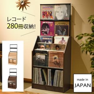 レコードディスプレイラック 木目ダーク レコード ジャケット