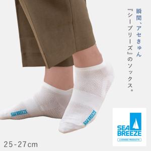 靴下 夏 メンズ メッシュ ソックス シーブリ...の詳細画像1