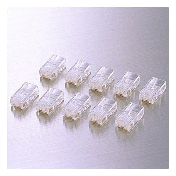 ELECOM エレコム RJ45コネクタ 単線仕様 10個入り LD-RJ45T10A(006377...