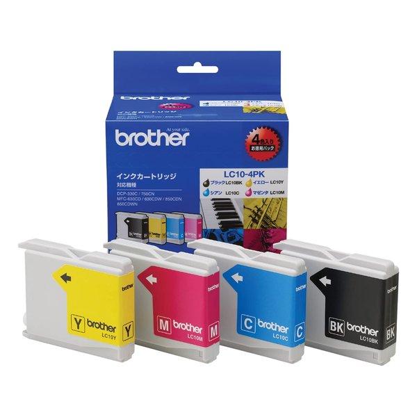Brother ブラザー インクカートリッジ LC10-4PK 4色パック LC10-4PK(213...