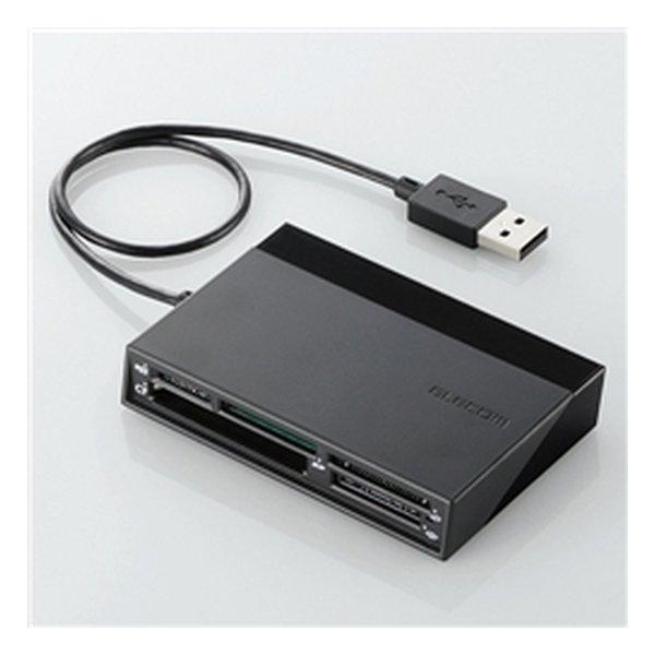 ELECOM エレコム メモリリーダライタ/USBハブ付/SD+MS+CF+XD/ブラック MR-C...