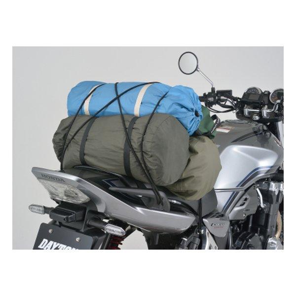 DAYTONA デイトナ ツーリングネット・フック・コード ストレッチコード エックスタイプ ブラッ...