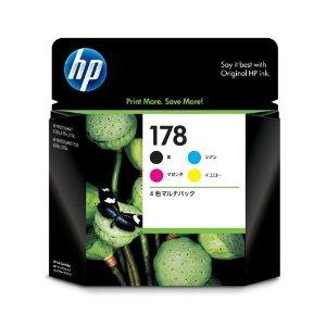 HP ヒューレットパッカード HP 178 純正4色マルチパック インクカートリッジ 黒/シアン/マゼンタ/イエロー CR281AA(2259712)｜e-zoa
