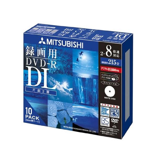 Verbatim バーベイタム 8倍速DVD-R DL 録画用10枚 Pケース/プリンタブル VHR...