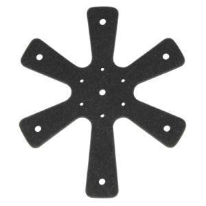 ROUGH&amp;ROAD ラフアンドロード バイクヘルメット用 ヘルメットスペーサー グレー 6mm R...