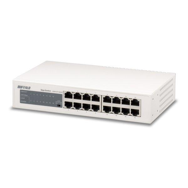 BUFFALO バッファロー Giga対応 スイッチングHub 16ポート LSW4-GT-16NS...
