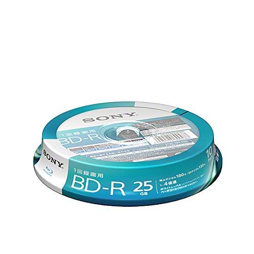 SONY ソニー BD-R 25GB 4倍速 10枚 スピンドル 10BNR1VJPP4(24329...
