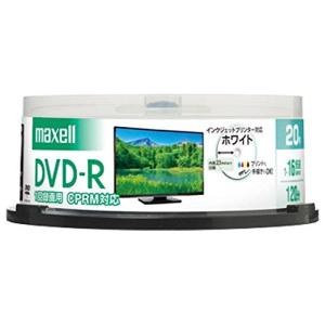 maxell マクセル DVD-R 4.7GB 16倍速 20枚 DRD120PWE.20SP(2433848)｜e-zoa