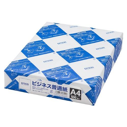 EPSON エプソン ビジネスインクジェット用 普通紙A4 500枚 KA4500BZ(235877...