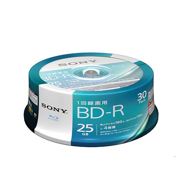 SONY ソニー BD-R 25GB 4倍速 30枚 スピンドル 30BNR1VJPP4(24329...