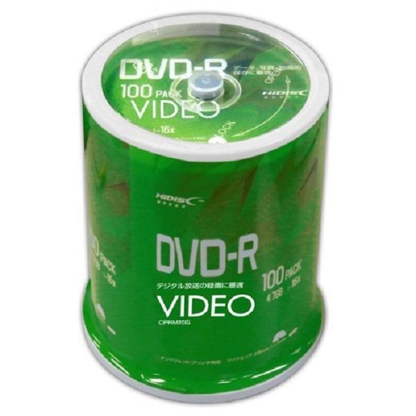 HI-DISC ハイディスク DVD-R 4.7GB 16倍速 100枚 スピンドル ビデオ用 VV...