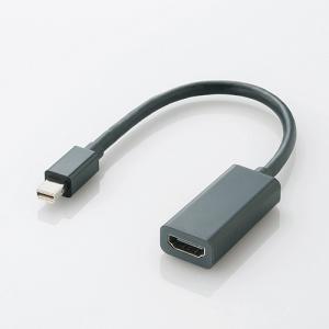 ELECOM エレコム 変換アダプタ miniDisplayPort-HDMI for Mac/Surface/Lenovo ブラック AD-MDPHDMIBK(2405259)｜e-zoa