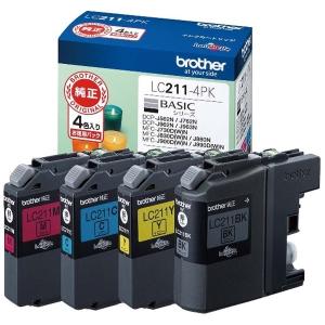 ブラザー工業 ブラザー(brother) LC211-4PK 純正 インクカートリッジ 4