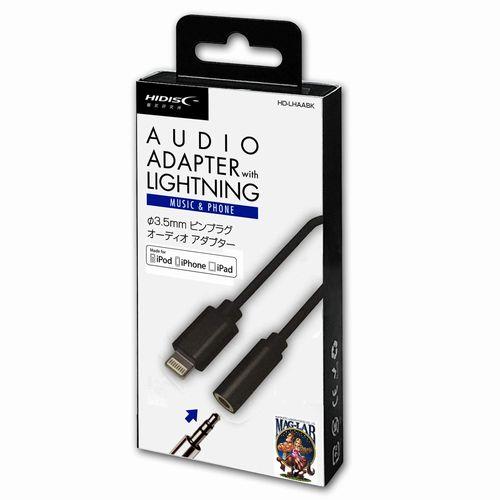 HIDISC ハイディスク Audio Adapter with Lightning ブラック HD...