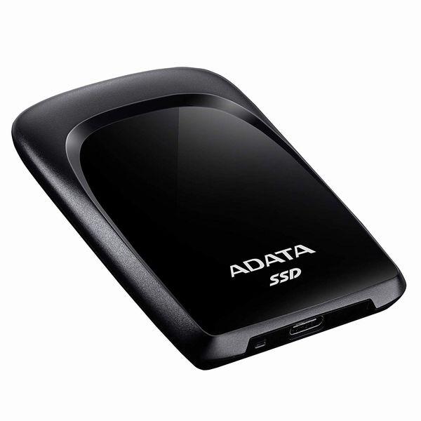 ADATA エイデータ ポータブルSSD 480GB ブラック ASC680480GU32G2CBK...