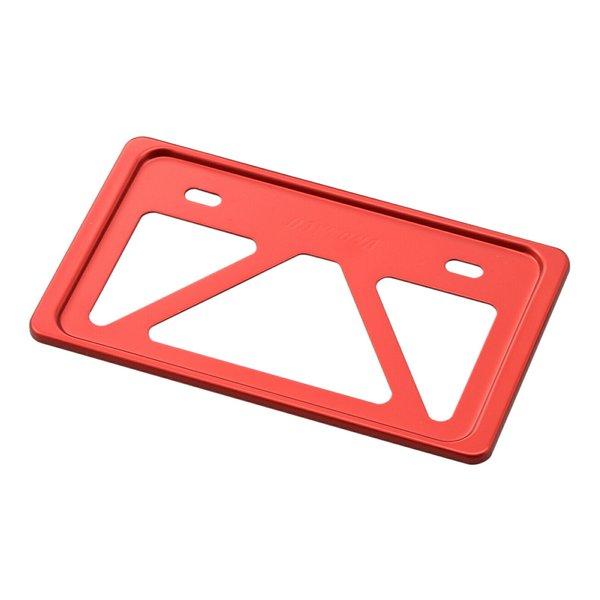 DAYTONA デイトナ 軽量ナンバープレートホルダー リフレクター無し Sサイズ 原付用角型 レッ...