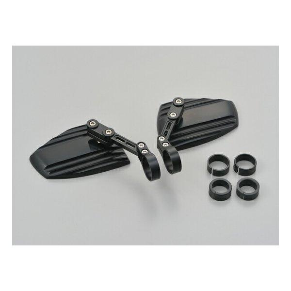 DAYTONA デイトナ ハイサイダー バーエンドミラー ウェーブ ブラック 左右 アダプター別売 ...