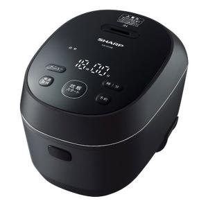 SHARP シャープ IH炊飯器 0.5〜3合炊き ブラック系 KS-HF05B-B(2498222)