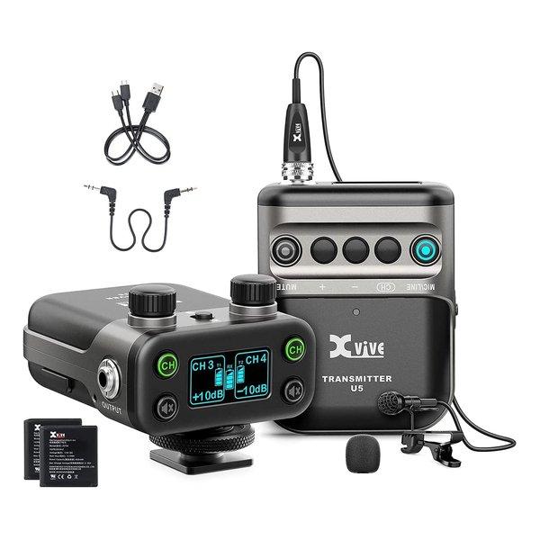 Xvive（エックスバイブ） ワイヤレスピンマイクシステム Wireless System 送信機１...