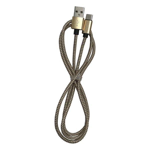 LAZOS ラソス USB-TypeC 3A 断線防止 充電・転送用ケーブル 2m ベージュ L-T...