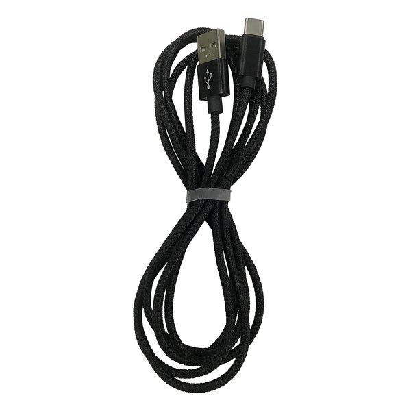 LAZOS ラソス USB-TypeC 3A 断線防止 充電・転送用ケーブル 2m ブラック L-T...