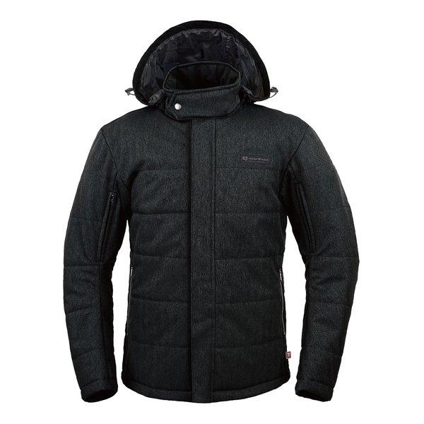 ROUGH&amp;ROAD ラフアンドロード プリマロフトウインターアーバンフーディー ヘリンボーンブラッ...