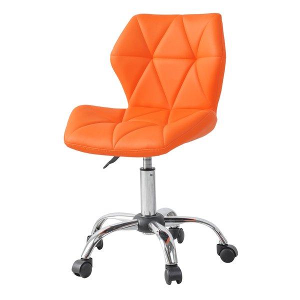 萩原 ハギハラ オフィスチェアー オレンジ 昇降・回転式 1人掛け LHC-4054OR(25185...