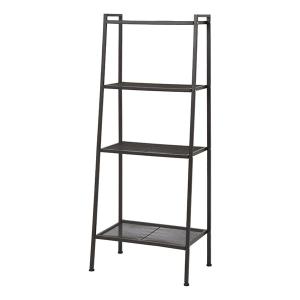 萩原  ハギハラ 4段スチールラック ダークブラウン 幅59cm KR-3367DBR