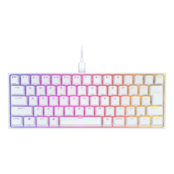 CORSAIR コルセア キーボード K65 RGB MINI CherryMX SPEED Whi...