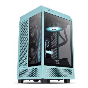 Thermaltake サーマルテイク PCケース The Tower 100 -Turquoise- ターコイズ CA-1R3-00SBWN-00(2530862)｜e-zoa