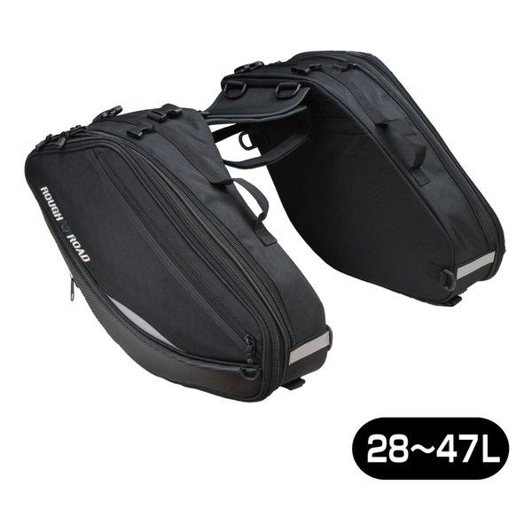 KOMINE コミネ R&amp;R バリアブルテールフィンサイドバッグ BK RR9116BK(25296...