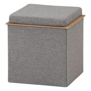 不二貿易 収納スツール プット グレー シュウノウスツールプットGY