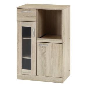 不二貿易 食器棚 キッチン収納 キッチンボード 幅60×奥行39.8×高さ95cm