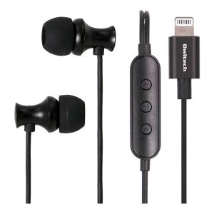 Owltech  オウルテック ライトニングステレオイヤホン ブラック   リモコン マイク対応 /ライトニング端子 OWL-EPLT01-SBK