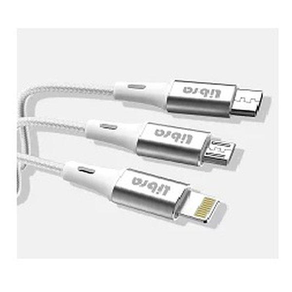 Libra リブラ） ロープタイプサーベラスケーブル１ｍ（白） LBR-RLMCC1MWH(2549...