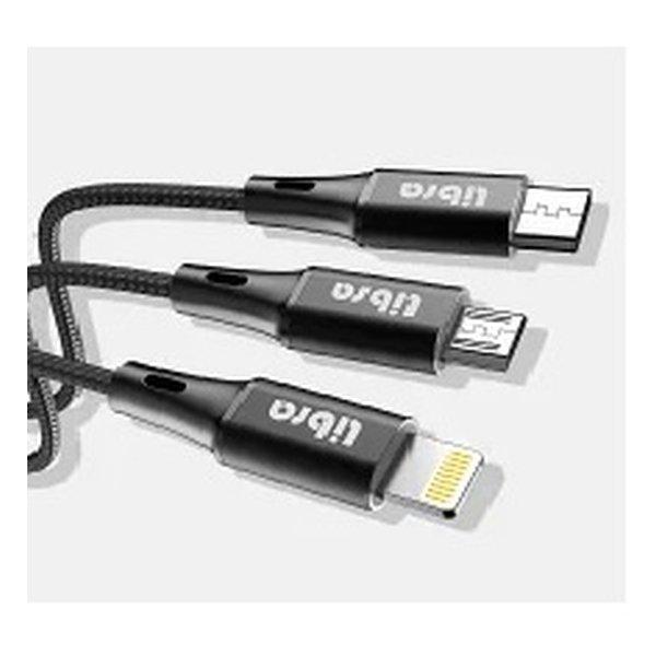 Libra リブラ） ロープタイプサーベラスケーブル１ｍ（黒） LBR-RLMCC1MBK(2549...