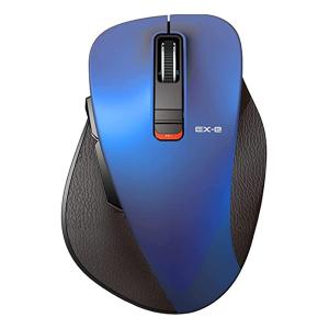 ELECOM  エレコム BT5.0 EX-Gシリーズ5ボタンマウス Lサイズ ブルー MXGL15BBBU