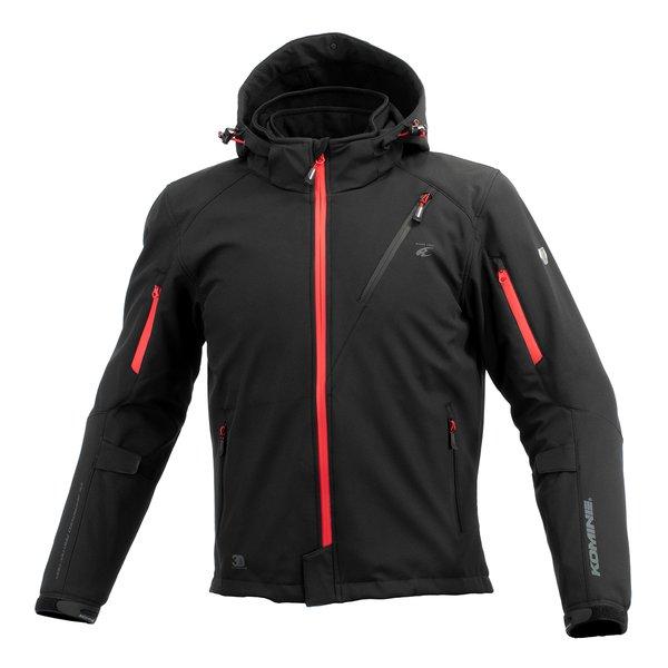 KOMINE コミネ JK-5792 ソフトSHELL W-PARKA-IFU NEOBK/RD X...