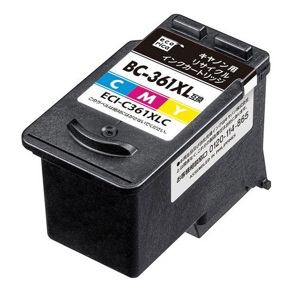 ecorica エコリカ BC-361XL対応リサイクルインクカートリッジ 3色一体型 ECI-C3...