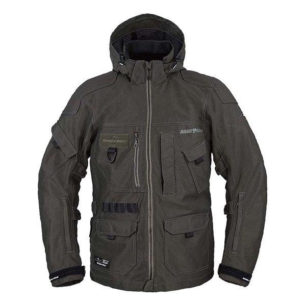 ROUGH&amp;ROAD ラフアンドロード マウンテンメッシュパーカー エンボスダークオリーブ LLサイ...