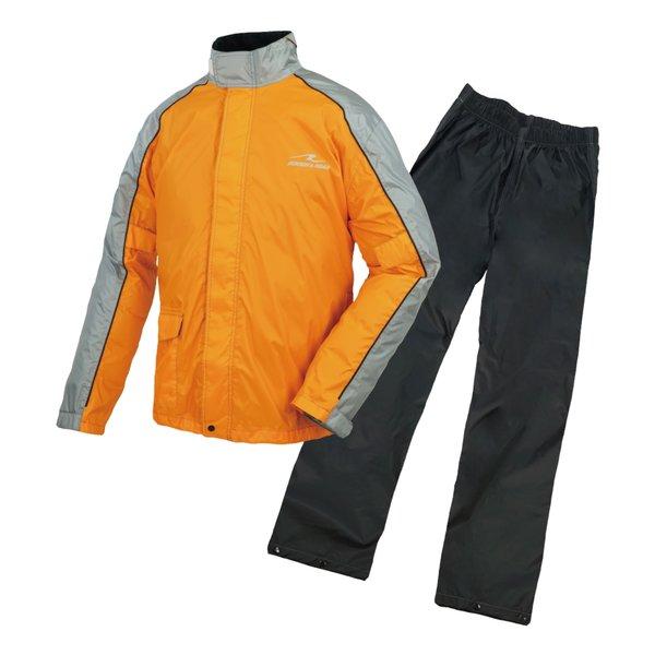 ROUGH&amp;ROAD ラフアンドロード デュアルテックスコンパクトレインスーツ オレンジ-WM RR...