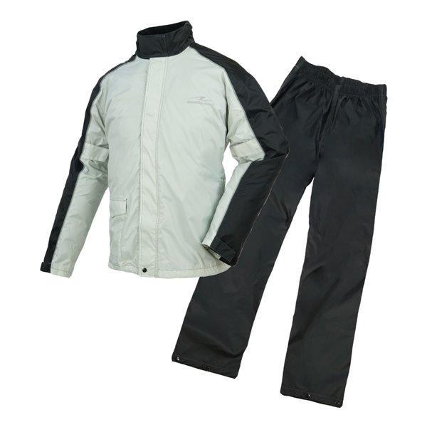 ROUGH&amp;ROAD ラフアンドロード デュアルテックスコンパクトレインスーツ シルバー-S RR7...