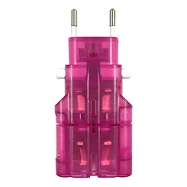 Kashimura カシムラ 海外用変換プラグ ケース付き サスケ3 ピンク WP-90M(2568...