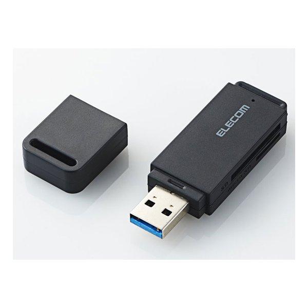 ELECOM USB3.0高速メモリカードリーダ（スティックタイプ） ブラック MR3-D013SB...